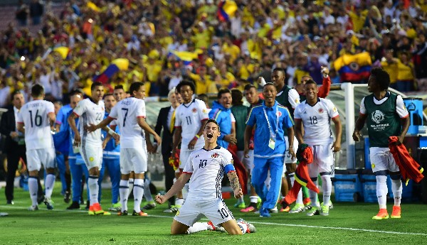 James Rodríguez fue pieza fundamental para el triunfo de Colombia. (Foto Prensa Libre: AFP)