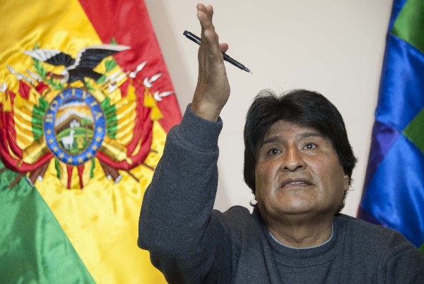 Evo Morales, presidente de Bolivia. (Foto Prensa Libre: EFE)