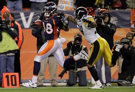 Broncos ganan (9-8) y se preparan para visitar en la segunda ronda a los primeros preclasificados, los Patriots de Nueva Inglaterra. (Foto Prensa Libre: AP)