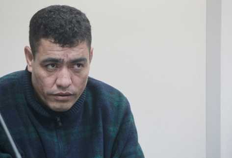 El oficial Marvis Florian Lemus, durante el juicio.
