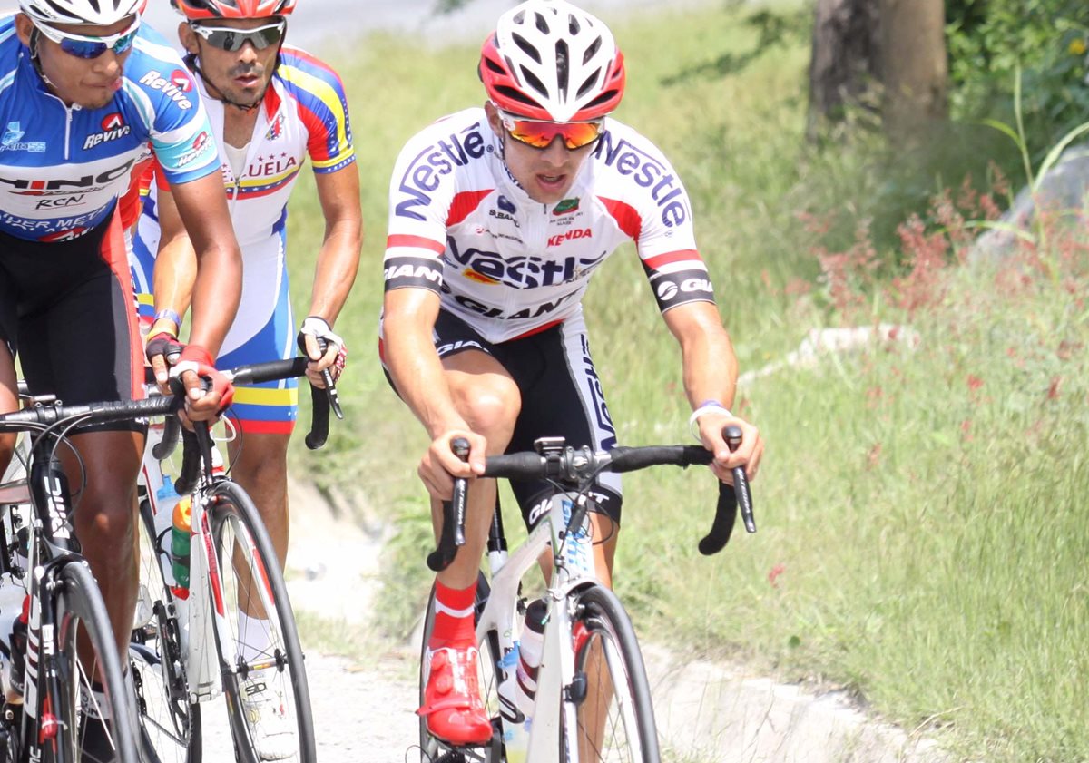 Villalobos está motivado de cara a las próximas etapas de la Vuelta. (Foto Prensa Libre: Norvin Mendoza)