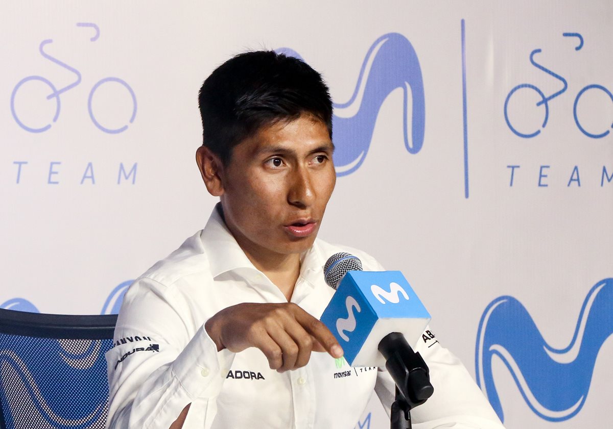 Nairo criticó a la autoridades del ciclismo colombiano. (Foto Prensa Libre: EFE)