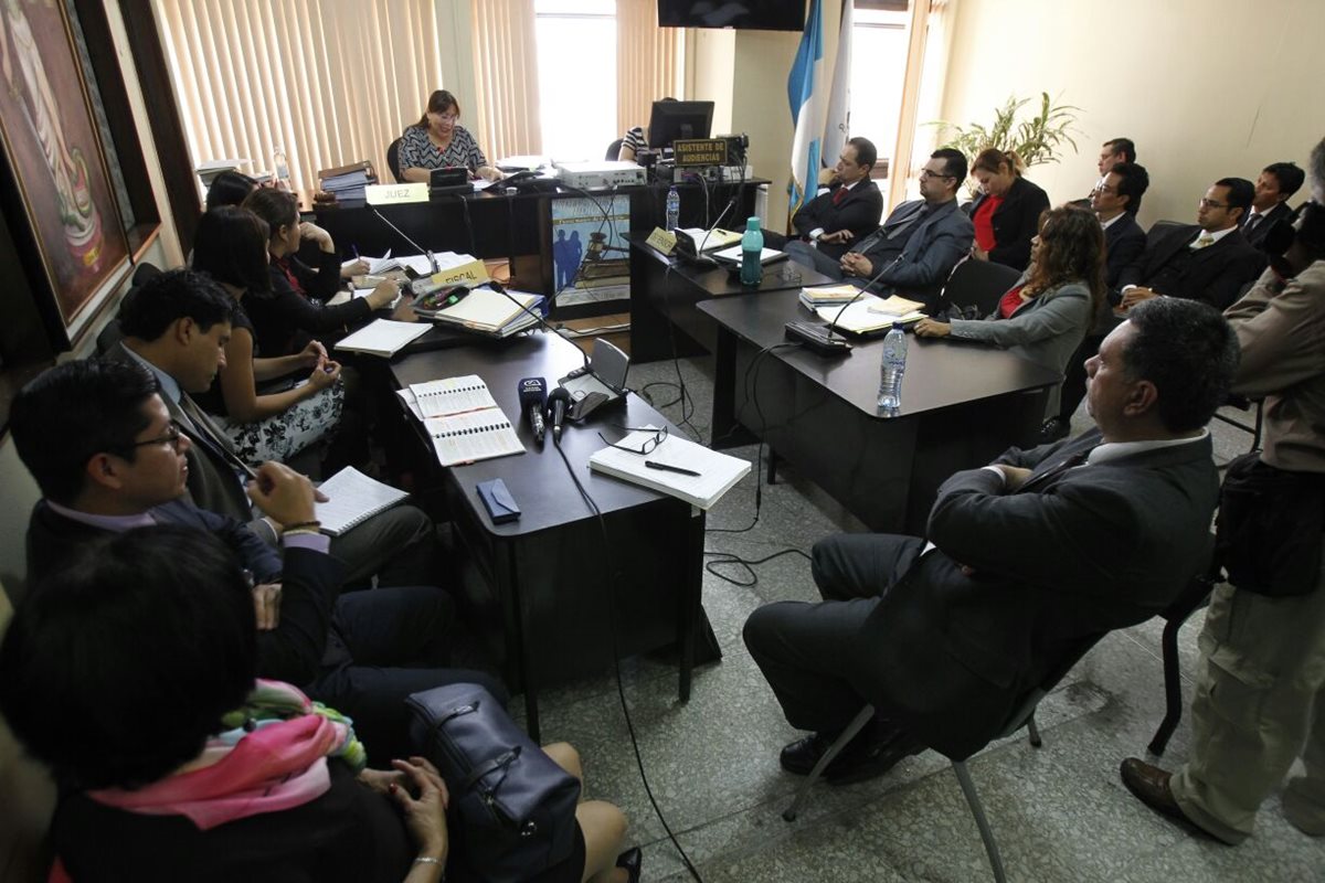 La audiencia de primera declaración se desarrollo por cinco días. (Foto Prensa Libre: Paulo Raquec)