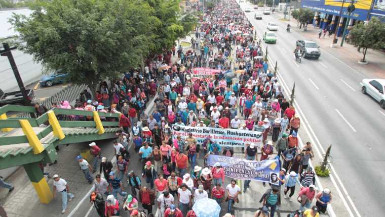 El 74% de los sindicatos inscritos durante la gestión de Jimmy Morales fueron públicos, según los registros del Ministerio de Trabajo. (Foto Prensa Libre: Hemeroteca) 