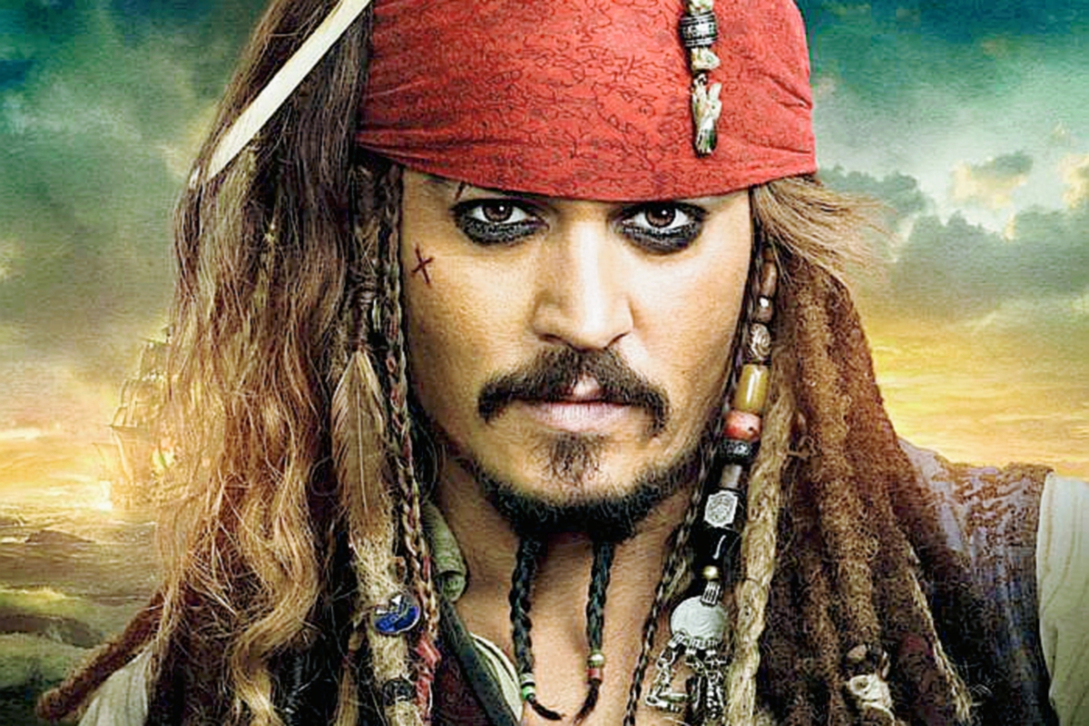 Johnny Deep ha sido el Capitán Jack Sparrow en las cinco películas de Piratas del Caribe. (Foto Prensa Libre: Hemeroteca PL)