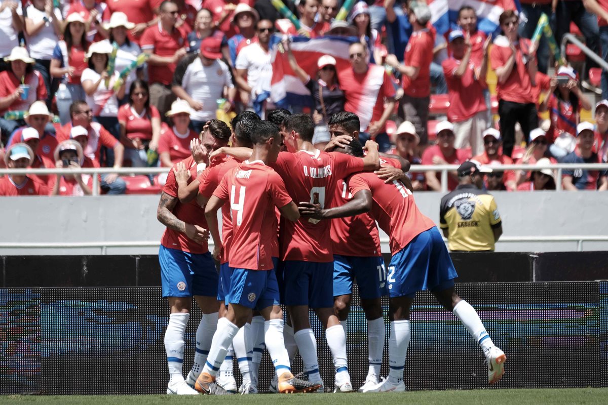 Costa Rica va con todo en busca de hacer un buen papel en el Mundial de Rusia. (Foto Prensa Libre: EFE)