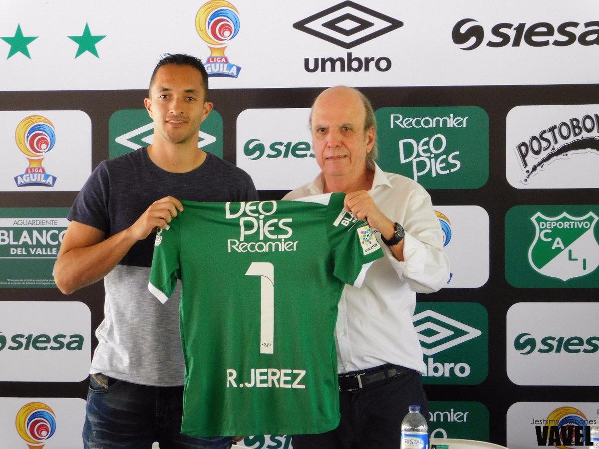 Ricardo Jerez fue presentado este jueves como uno de los refuerzos de Deportivo Cali. (Foto Prensa Libre: cortesía Twitter @jeshimy)