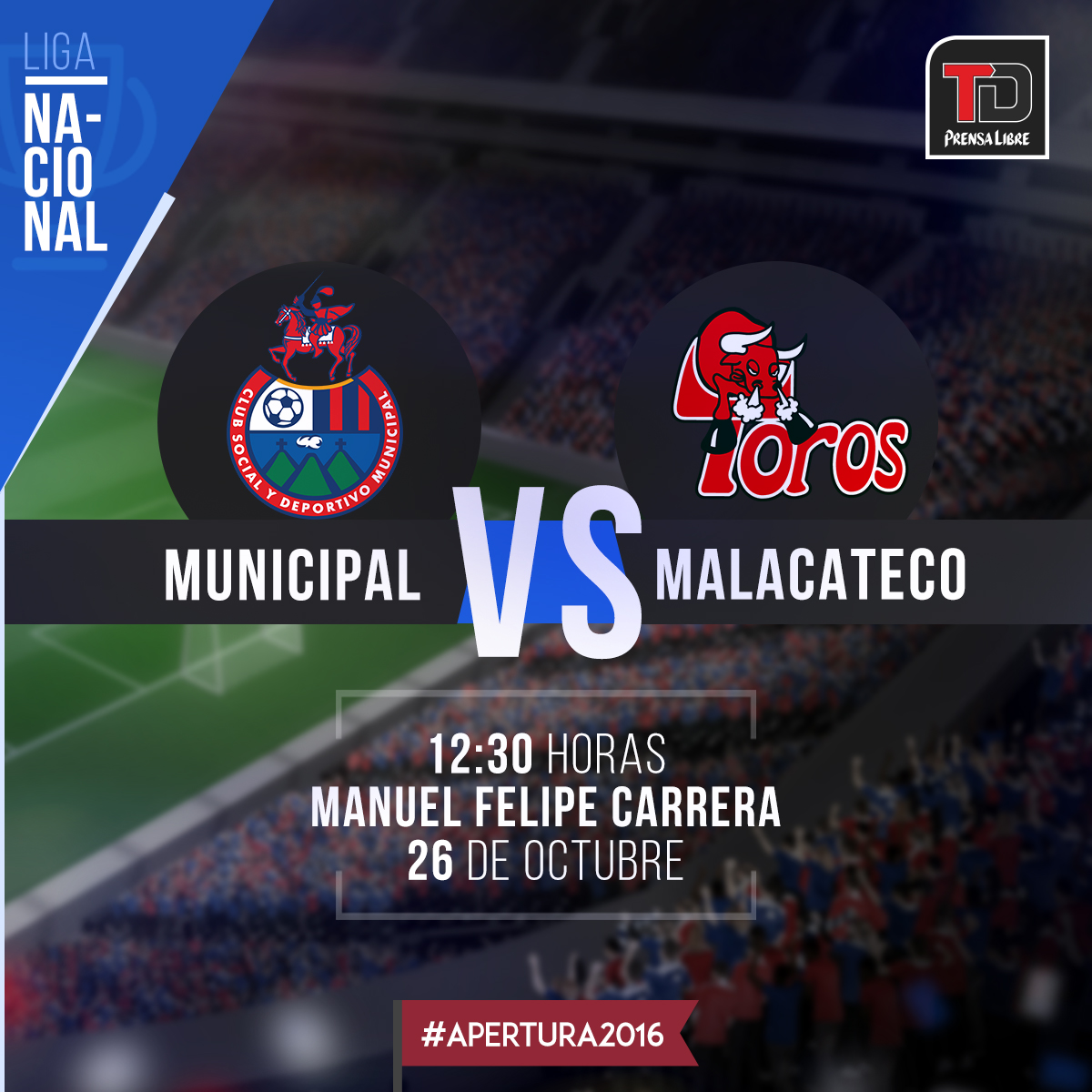 Municipal y Malacateco se miden en el Estadio Manuel Felipe Carrera a las 12:30 horas. (Foto Prensa Libre: TodoDeportes)
