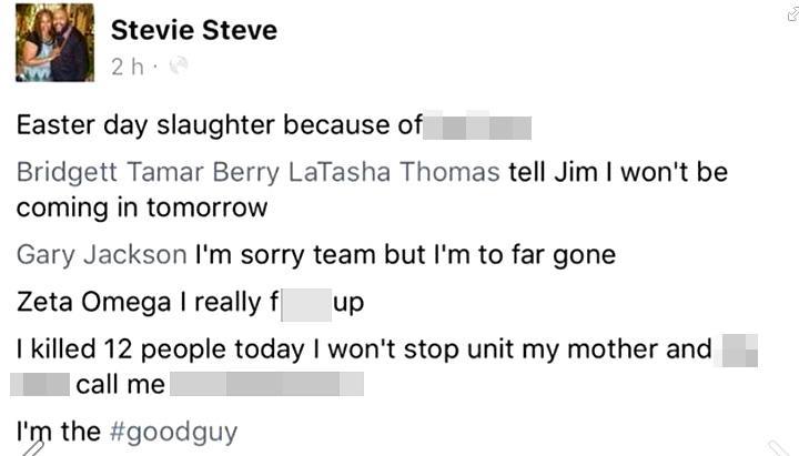 Steve Stelphens confesó en su cuenta de Facebook que asesinó a 12 personas. (Foto Prensa Libre: Cleveland Police)