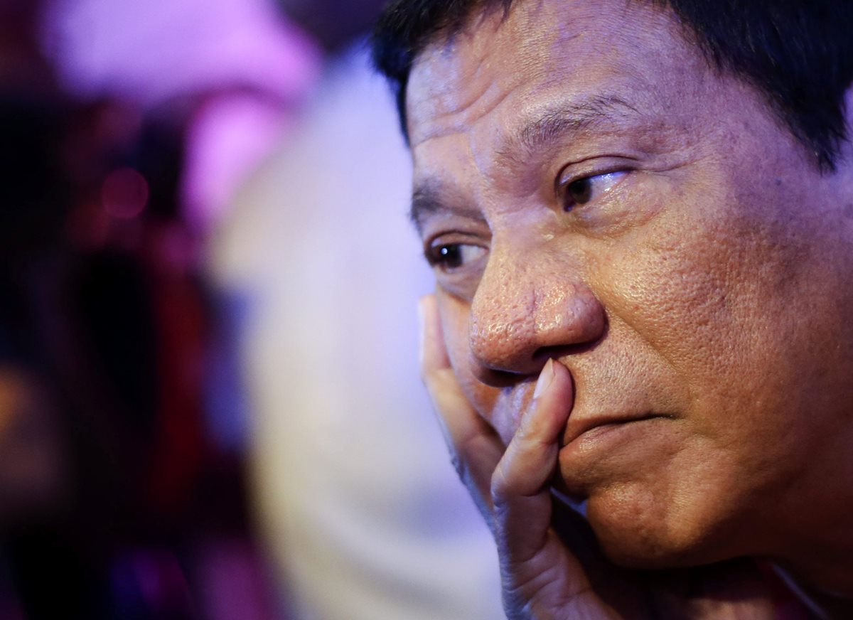 Rodrigo Duterte, virtual vencedor en las presidenciales de Filipinas. (Foto Prensa Libre: EFE).