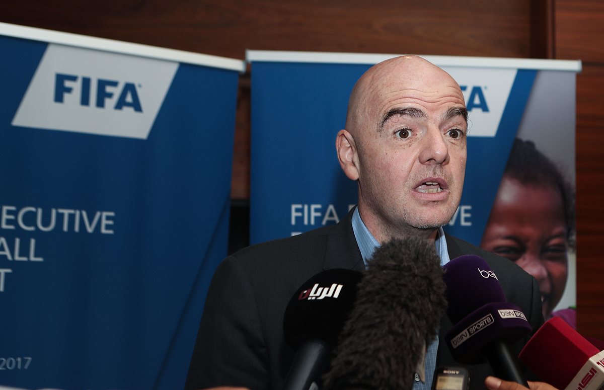 El presidente de la Fifa Gianni Infantino indicó que confía plenamente en las autoridades rusas. (Foto Prensa Libre: AFP).