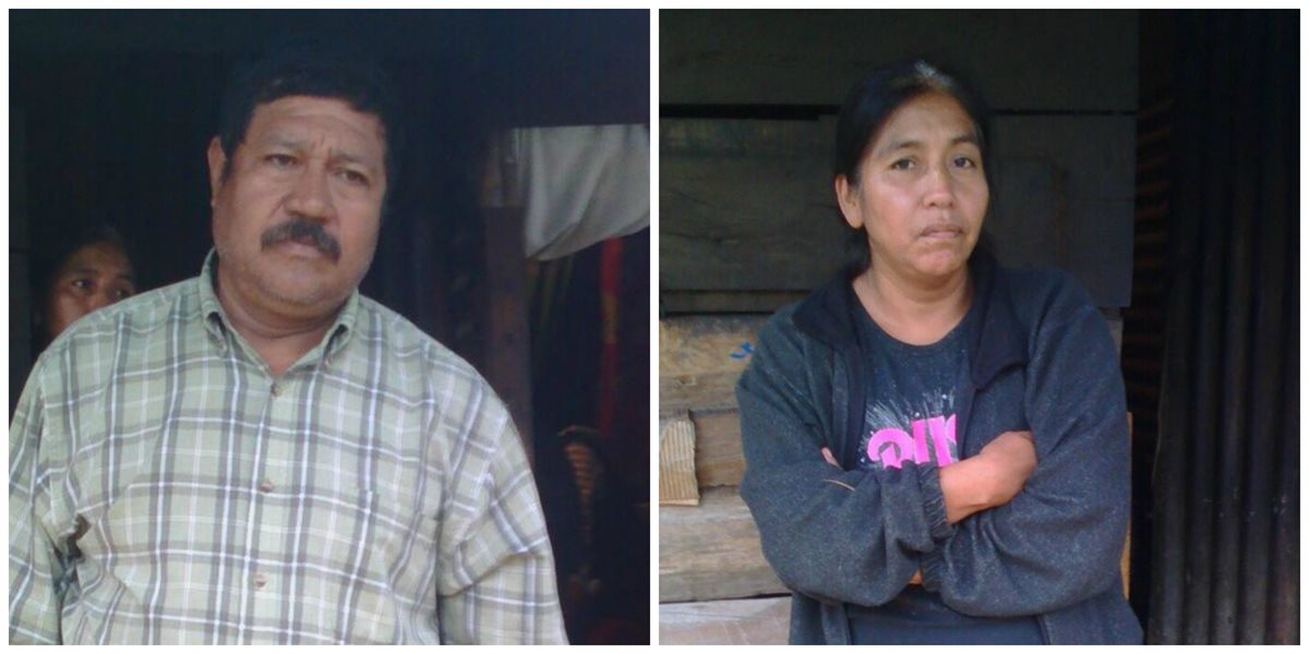 Marciano Rivera Valdés y Albertina Recancoj Chum, fueron capturados por la muerte de un niño de 11 años. (Foto Prensa Libre: PNC)