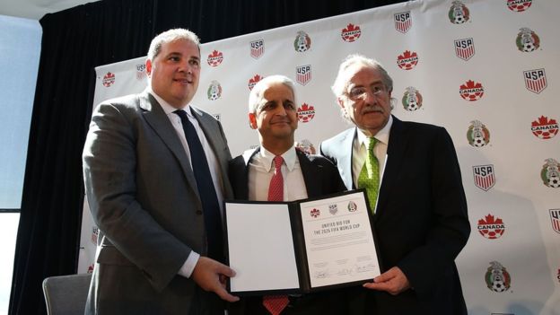 México, EE.UU. y Canadá presentaron su candidatura común para la organización del mundial de 2026, la cual debería ser electa en 2020 por los miembros de la FIFA. (GETTY IMAGES)