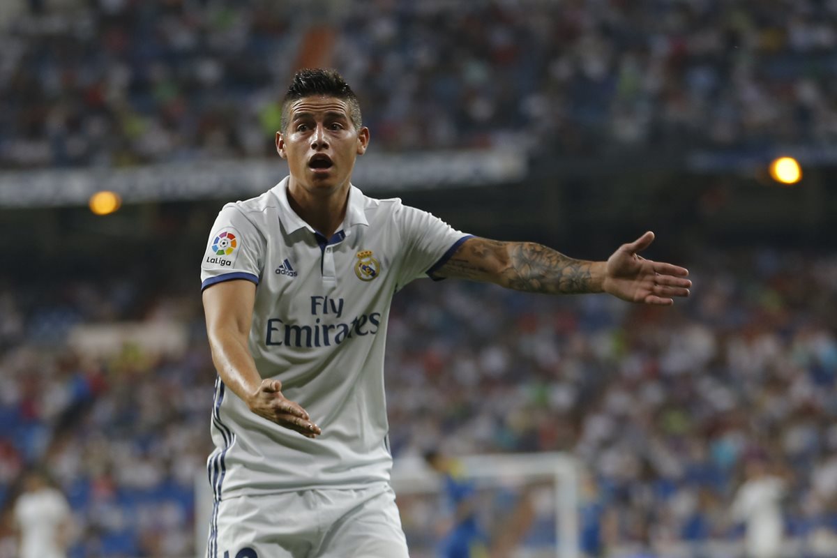 James Rodríguez volvió al terreno de juego frente al Celta y dejó buenas sensaciones. (Foto Prensa Libre: AP)