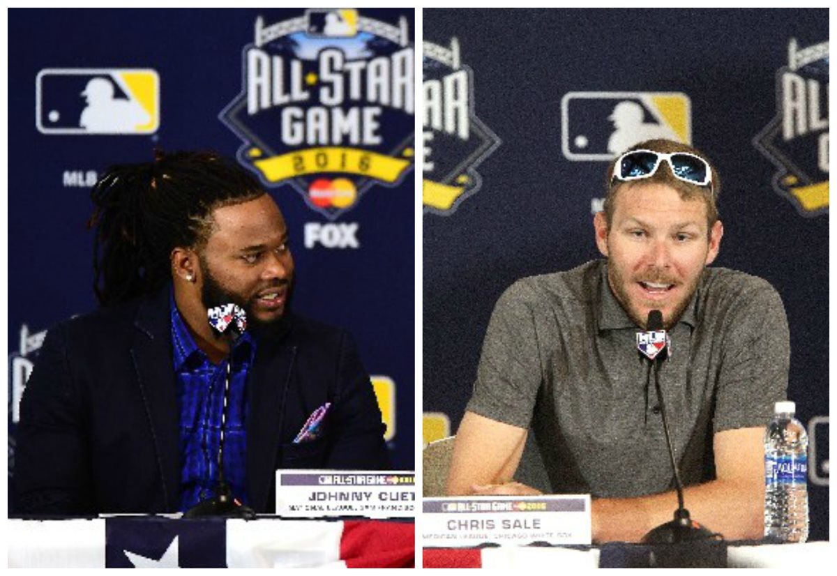 Cueto y Sale abrirán el partido del Juego de las Estrellas que se disputará en San Diego. (Foto Prensa Libre: AFP).
