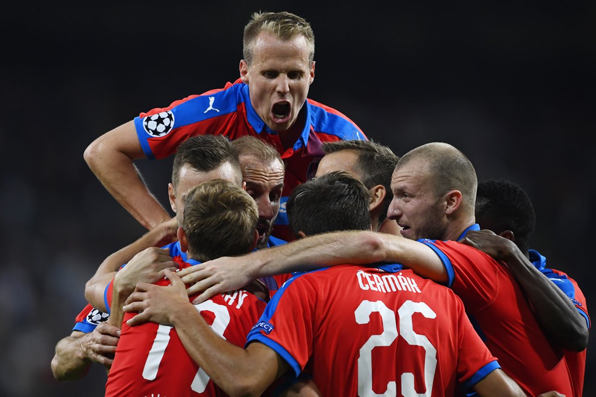 El equipo checo no fue un rival fácil para el Real Madrid. (Foto Prensa Libre: AFP)