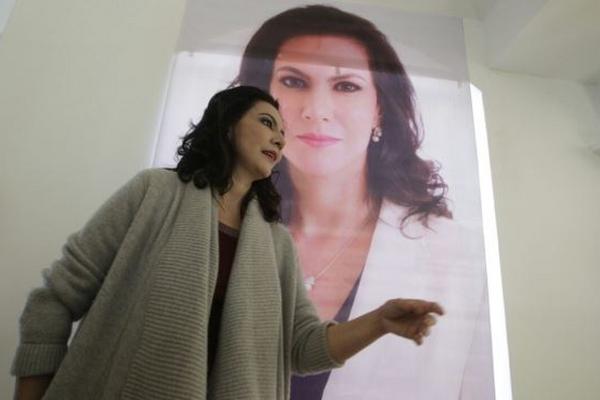 Zury Ríos aseguró en conferencia de prensa que no realiza campaña anticipad (Foto: Prensa Libre: E. Bercian)<br _mce_bogus="1"/>