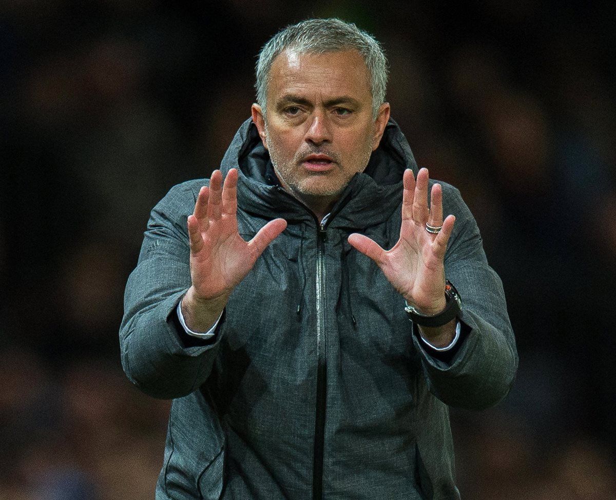 José Mourinho, entrenador del Manchester United. (Foto Prensa Libre: EFE)
