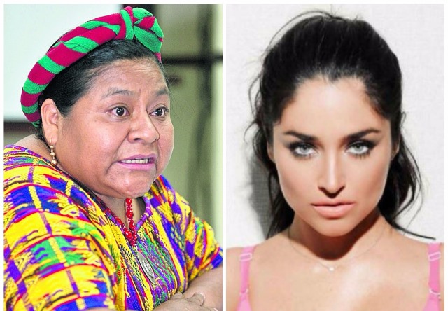 Rigoberta Menchú y Wendy González. (Foto Prensa Libre)