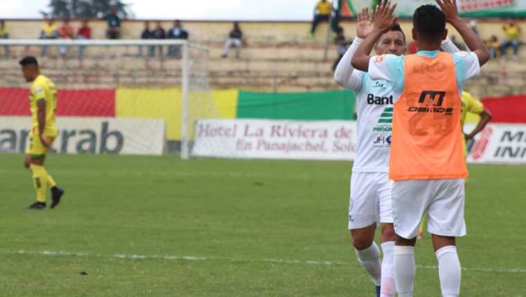 Sanarate consiguió su segunda victoria de visita al superar 1-0 a Marquense. (Foto Prensa Libre: Raúl Juárez)