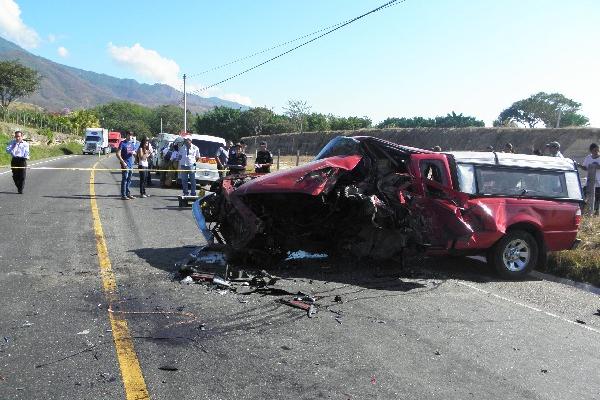 El Picop quedó  destruido por el choque.