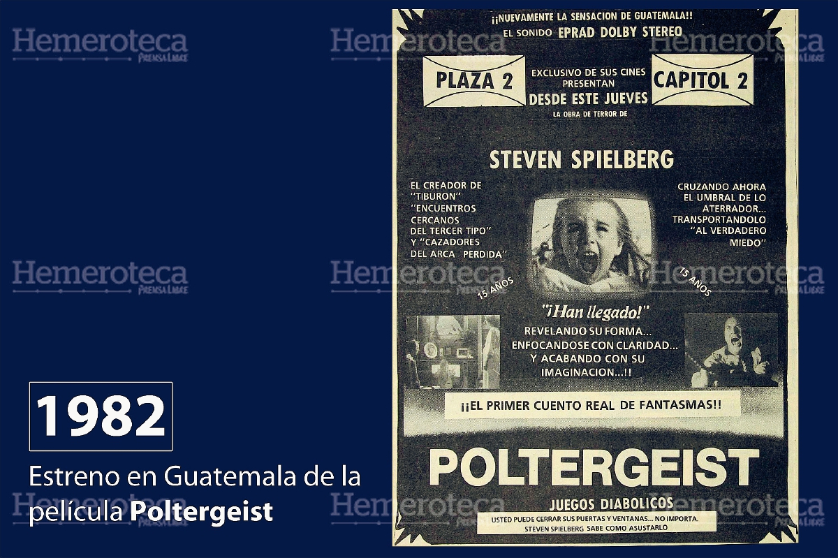 Poltergeist se estrenó en 1982. (Foto: Hemeroteca PL)