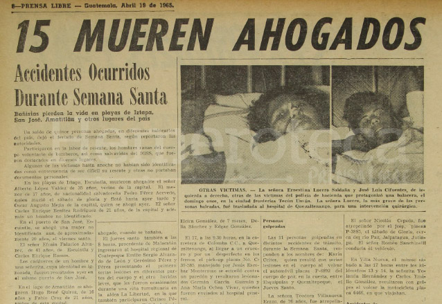 Nota periodística del 19 de abril de 1965. (Foto: Hemeroteca PL)