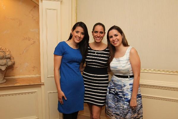 Rita Cajas, Luisa Rodríguez y Michelle Carlos. (Foto Prensa Libre: Edwin Castro)