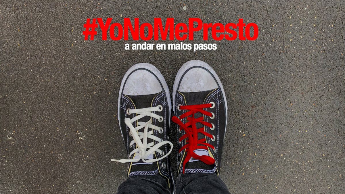 La campaña #YoNoMePresto hace un llamado a no participar en actos de corrupción y se identifica por utilizar cordones o cintas rojas. (Foto Prensa Libre: Cicig)