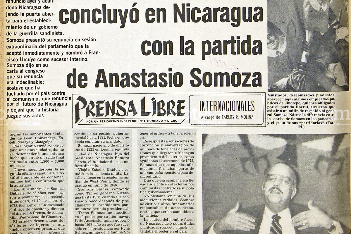 Anastasio Somoza, en una de sus últimas apariciones en Nicaragua. (Foto: Hemeroteca PL)