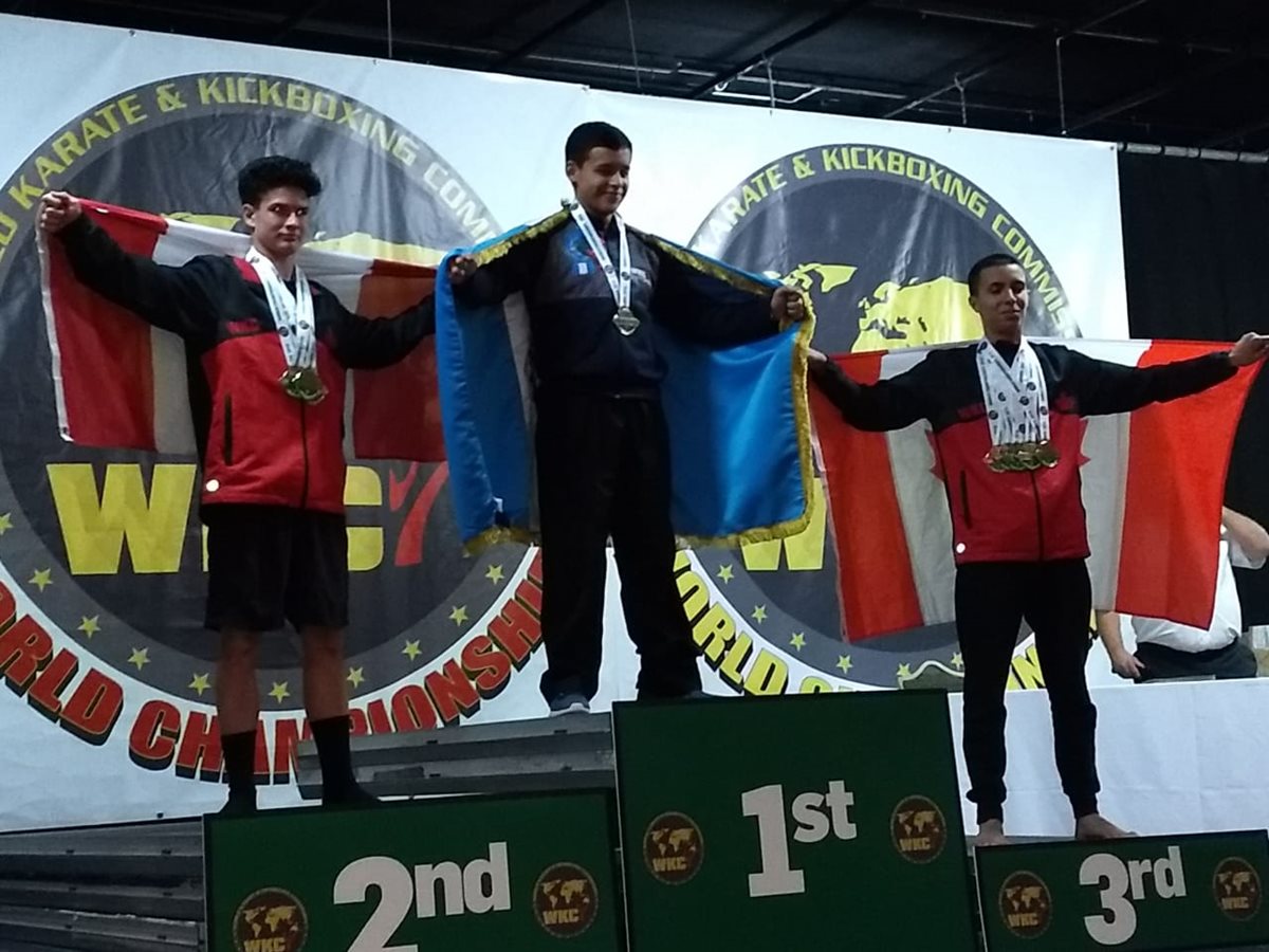 Quetzalteco conquista tres medallas en el Mundial de Karate WKC en Irlanda
