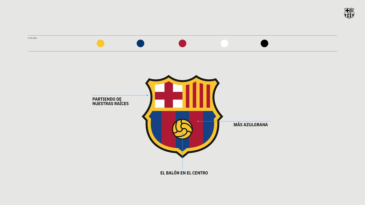 El Barcelona tendrá un nuevo escudo para la próxima temporada. (Foto Prensa Libre: Twitter @FCBarcelona_es)