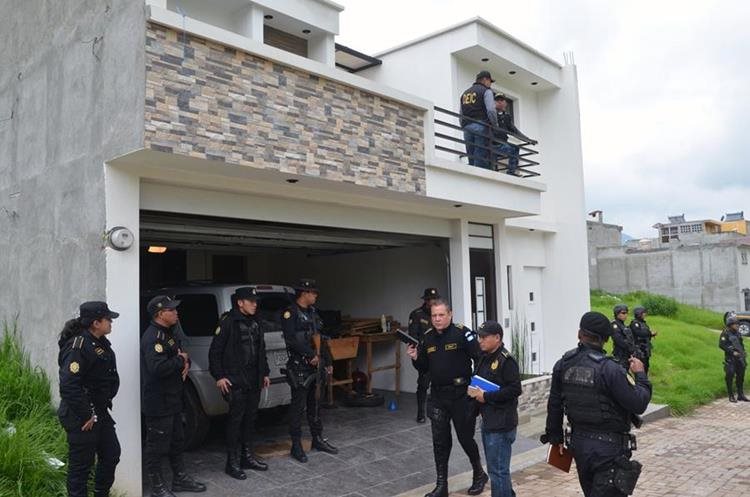 Vivienda donde fue detenido Fernando Muñoz Sinar "el Happy" líder de la pandilla "Barrio 18". (Foto Prensa Libre: Hemeroteca PL)