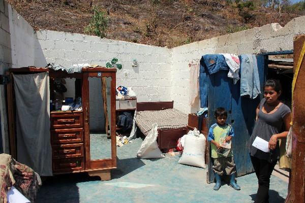 Una de las viviendas destechadas en la colonia El Sonoro, Sanarate.
