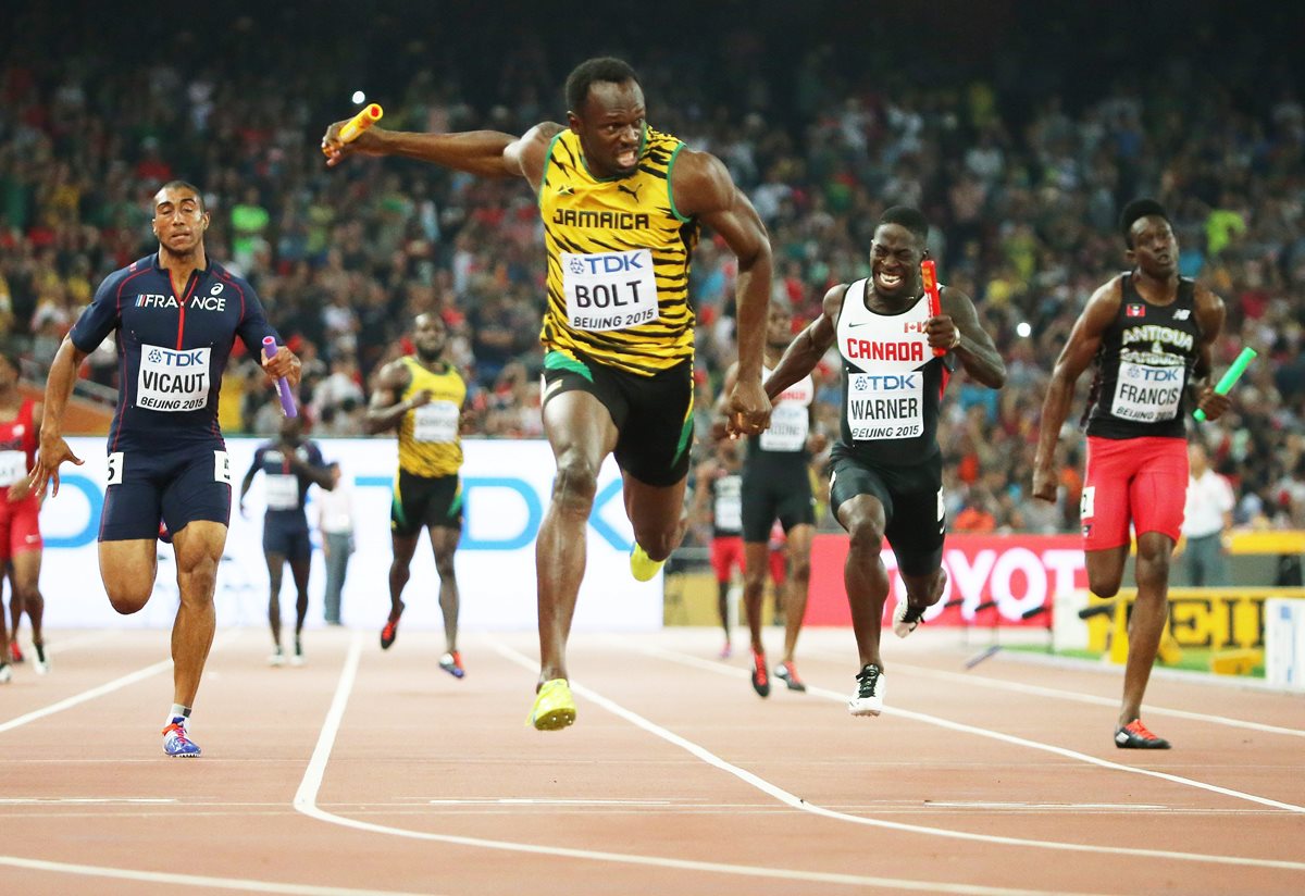 Bolt volvió a brillar en Pekín. (Foto Prensa Libre: AFP)