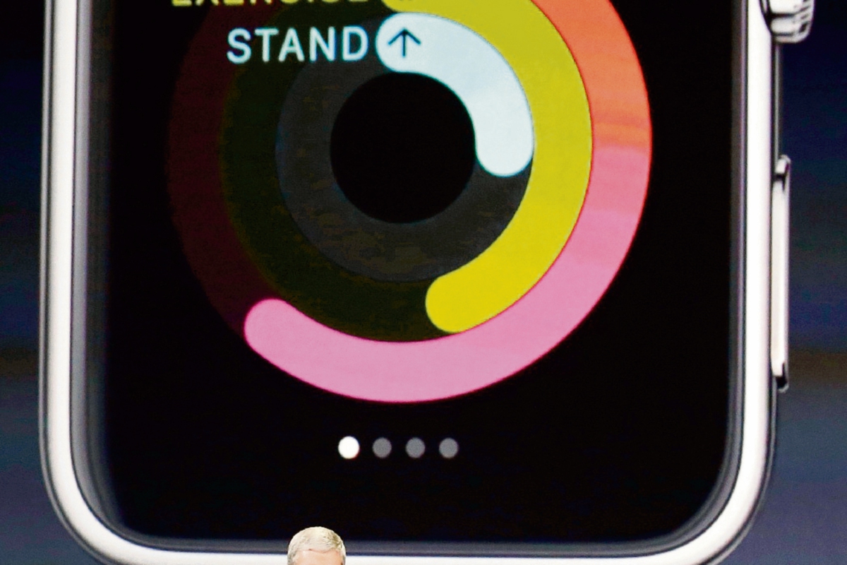 Presentación oficial del AppleWatch (Foto Prensa Libre: AP)