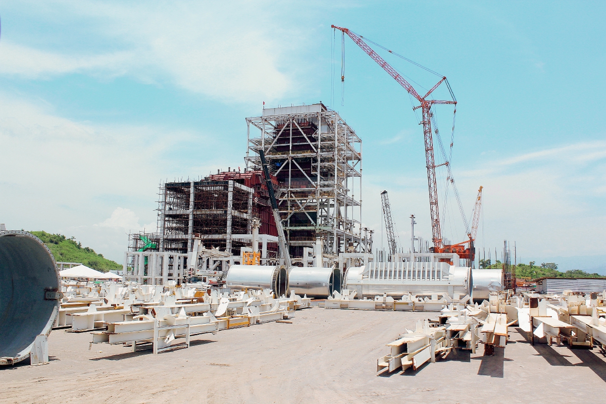 Construcció?n de la planta de generación eléctrica Jaguar Energy,  en el Municipio de Masagua, Departamento de Escuintla. (Foto Prensa Libre: Estuardo Paredes).