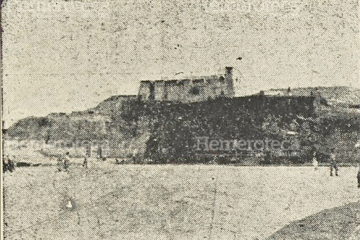 Lugar donde estuvo el castillo de San José, y donde  se  levantaría el Teatro Nacional. ( Foto: Hemeroteca PL)