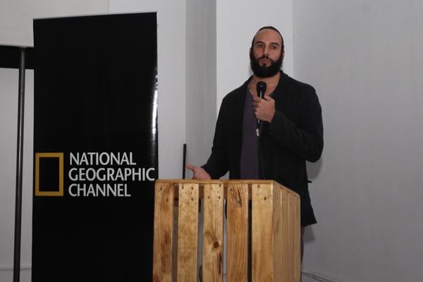 J.J. Estrada durante la presentación del Festival Internacional Guatephoto 2015. (Foto Prensa Libre: EDWIN CASTRO)