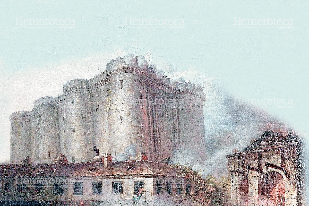 Representación de la toma de la Bastilla el 14/7/1789. (Foto: Hemeroteca PL)