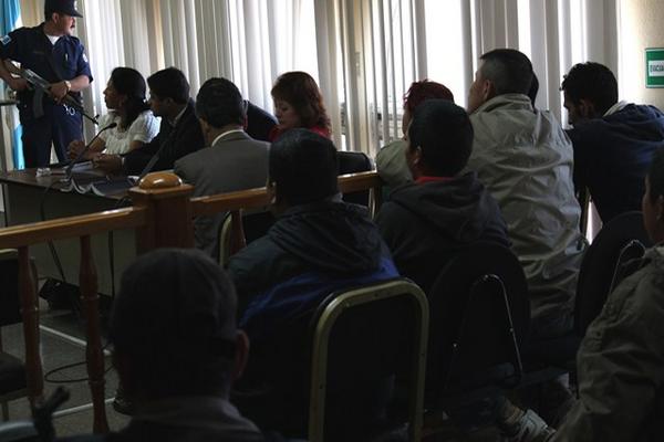 Cuatro integrantes de la banda de secuestradores Los Nicas fueron condendos a 25 años de prisión por el Tribunal de Totonicapán. (Foto Prensa Libre: Édgar Domínguez)<br _mce_bogus="1"/>