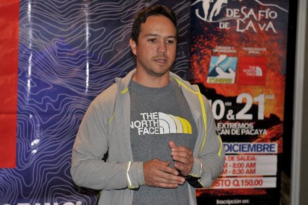 Julio André Piedrasanta dio detalles sobre la carrera. (Foto Prensa Libre: Max S. Pérez)