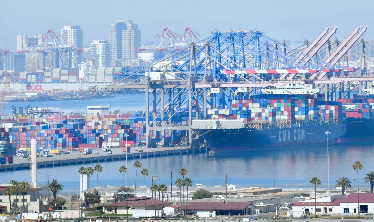 La economía de gran alcance de California será afectada seriamente si la guerra comercial entre los Estados Unidos y China profundiza. (Foto Prensa Libre: AFP)