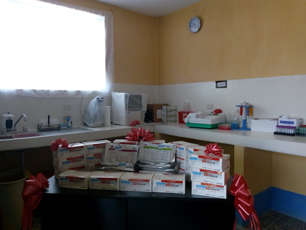 Parte del equipo entregado en el CAIMI de Soloma, Huehuetenango. (Foto Prensa Libre: Cortesía)