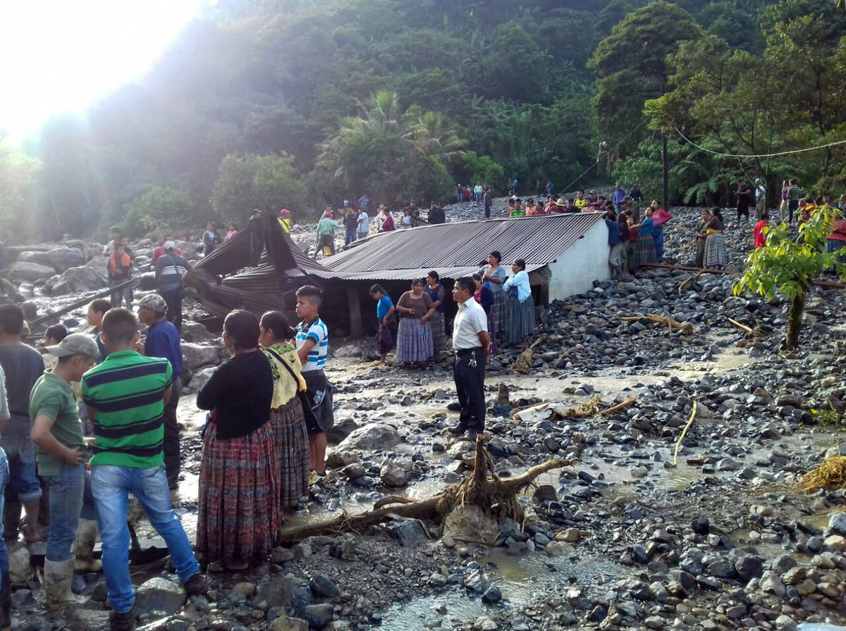 Área devastada en Pantic, Tamahú, Alta Verapaz. (Foto Prensa Libre: Hemeroteca PL)
