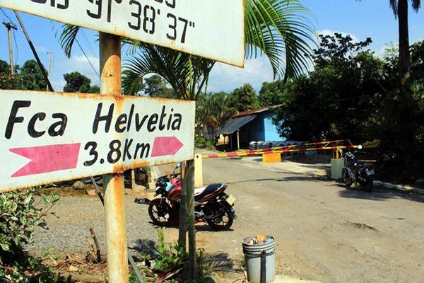 En la actualidad, no acceso a la finca Helvetia, donde historiadores dicen que estuvo la base. (Foto Prensa Libre: Rolando Miranda).<br _mce_bogus="1"/>