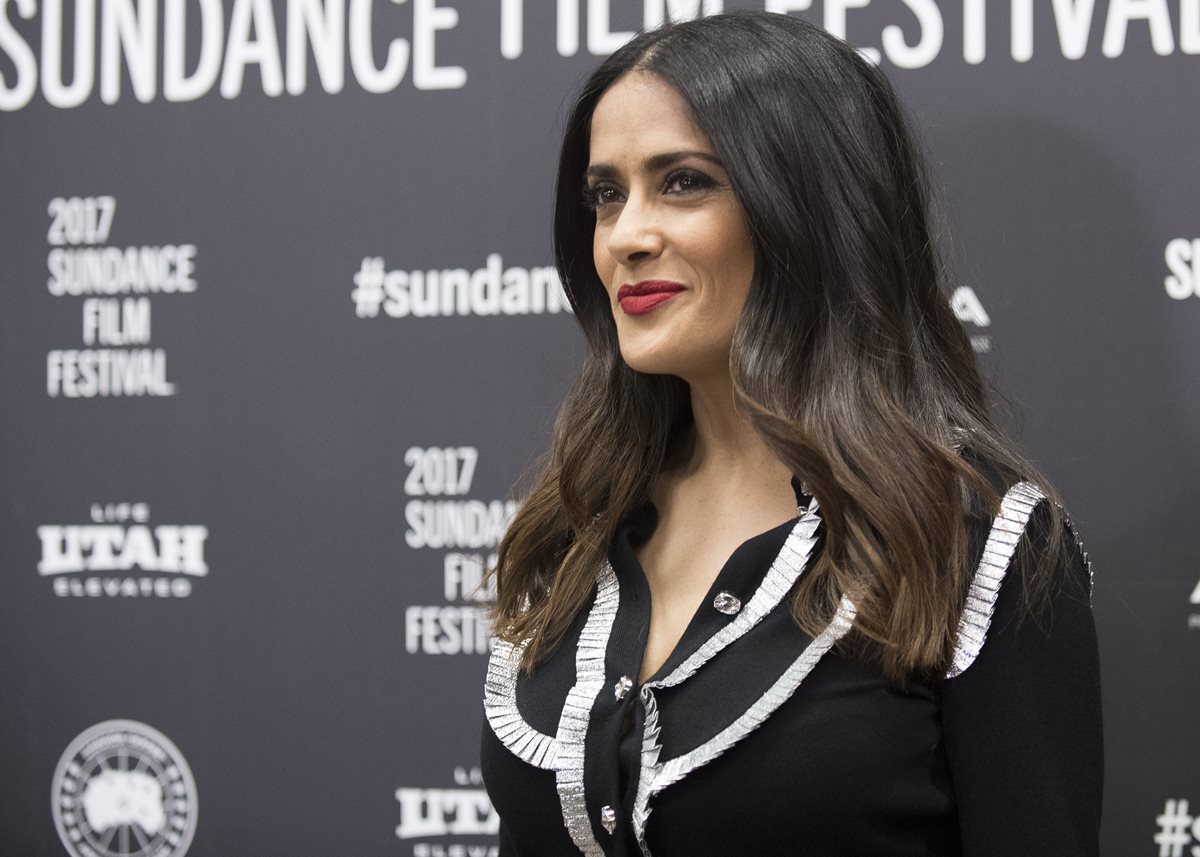 Salma Hayek se encuentra en el Festival de cine Sundance. (Foto Prensa Libre: AP)