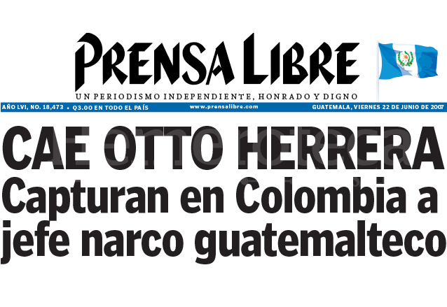 Cae el narco guatemalteco Otto Herrera