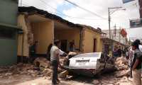Imagen de destrucción luego del terremoto de noviembre de 2012 que golpeó más fuertemente a San Marcos. (Foto Prensa Libre: Hemeroteca PL)