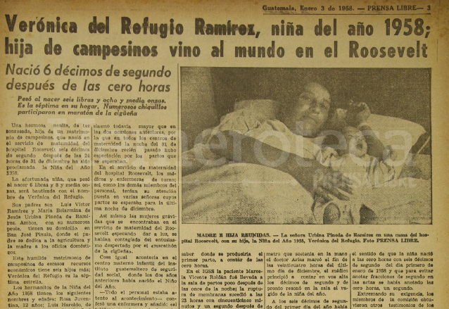 Verónica del Refugio Ramírez Urbina fue la Niña del Año 1958. (Foto: Hemeroteca PL)
